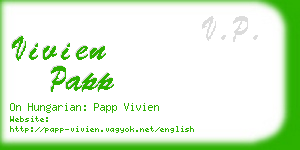 vivien papp business card